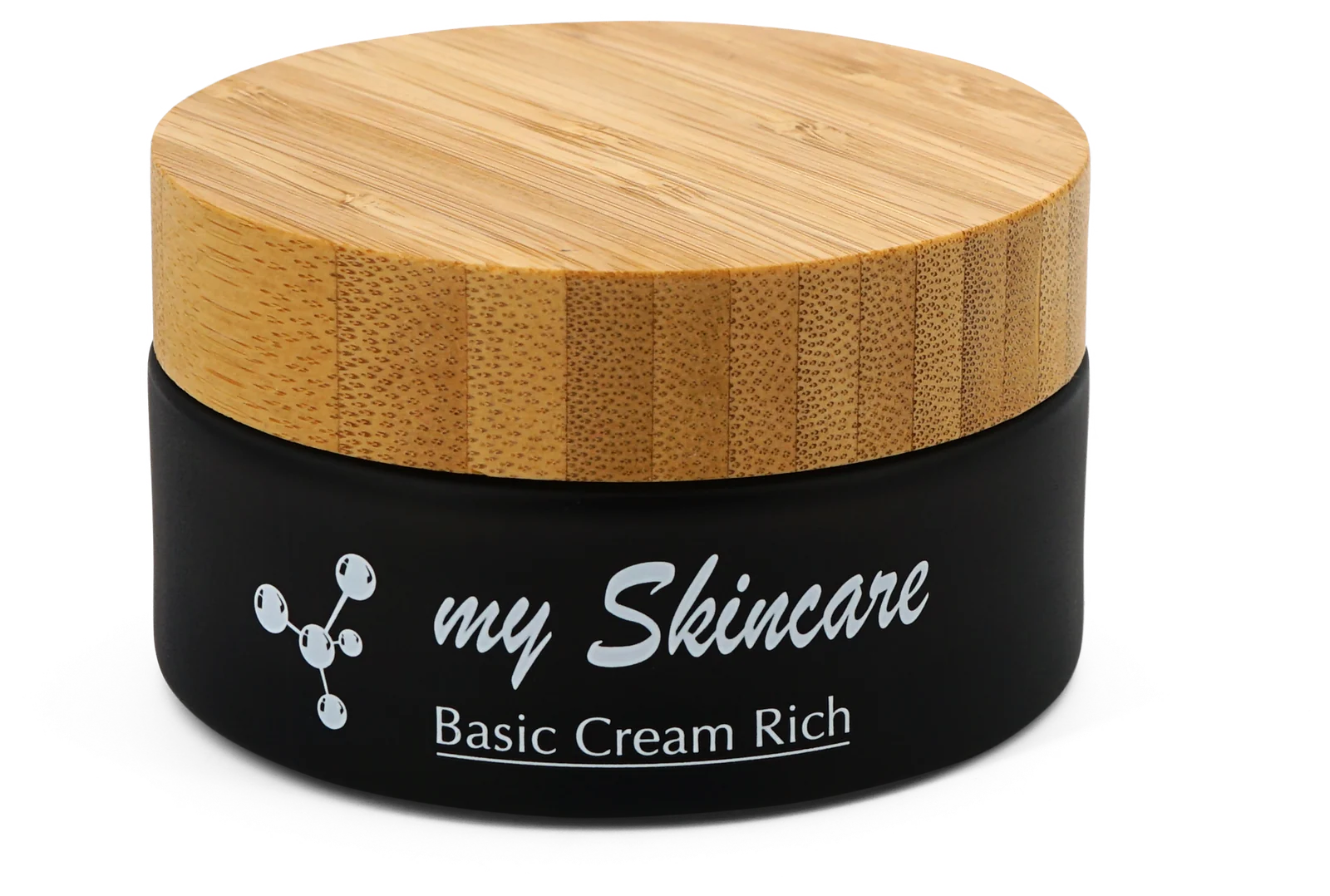 Basic Cream Rich im schwarzen Tiegel mit Holzdeckel